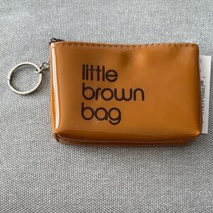 Bloomingdale's Tan Key & Card Holder